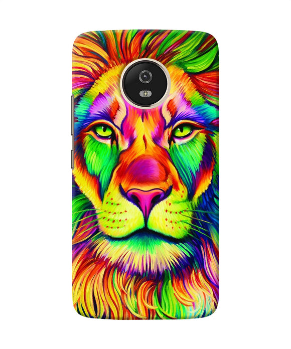 Lion Color Poster Moto G5 Back Cover