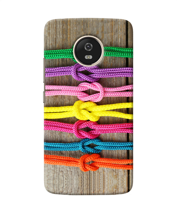 Colorful Shoelace Moto G5 Back Cover