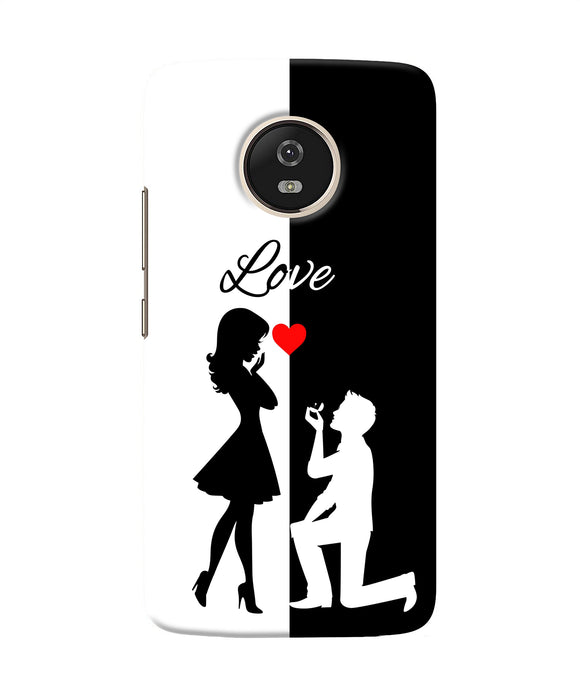 Love Propose Black And White Moto G5 Back Cover