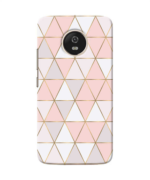 Abstract Pink Triangle Pattern Moto G5 Back Cover