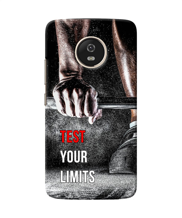 Test Your Limit Quote Moto G5 Back Cover