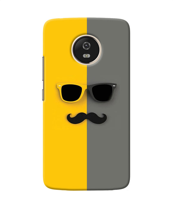 Mustache Glass Moto G5 Back Cover