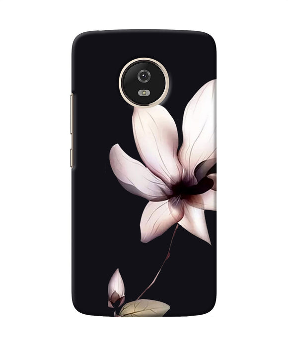 Flower White Moto G5 Back Cover