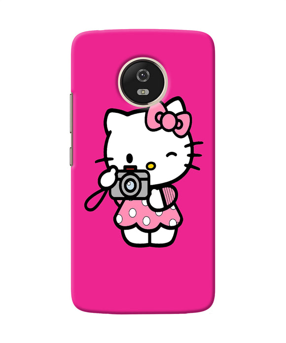 Hello Kitty Cam Pink Moto G5 Back Cover