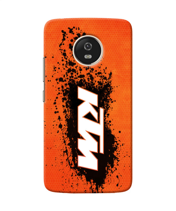 Ktm Black Spray Moto G5 Back Cover