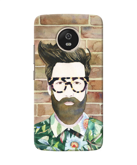 Beard Man With Glass Moto G5 Back Cover