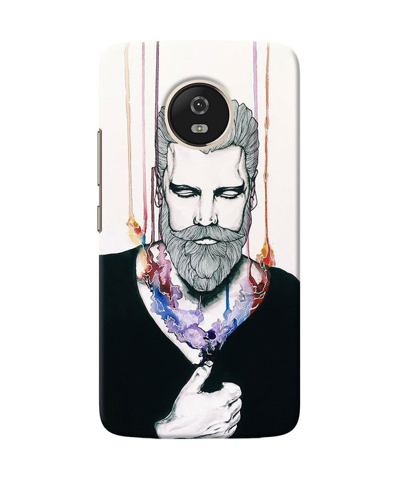 Beard Man Character Moto G5 Back Cover