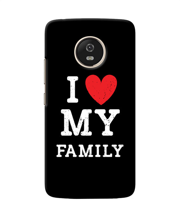 I Love My Family Moto G5 Back Cover