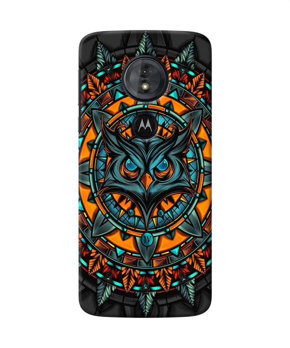 Angry Owl Art Moto G6 Play Back Cover