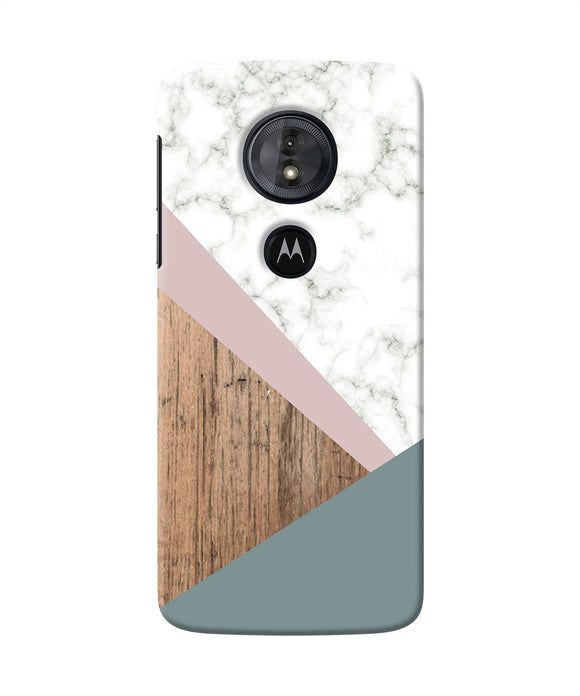 Marble Wood Abstract Moto G6 Play Back Cover