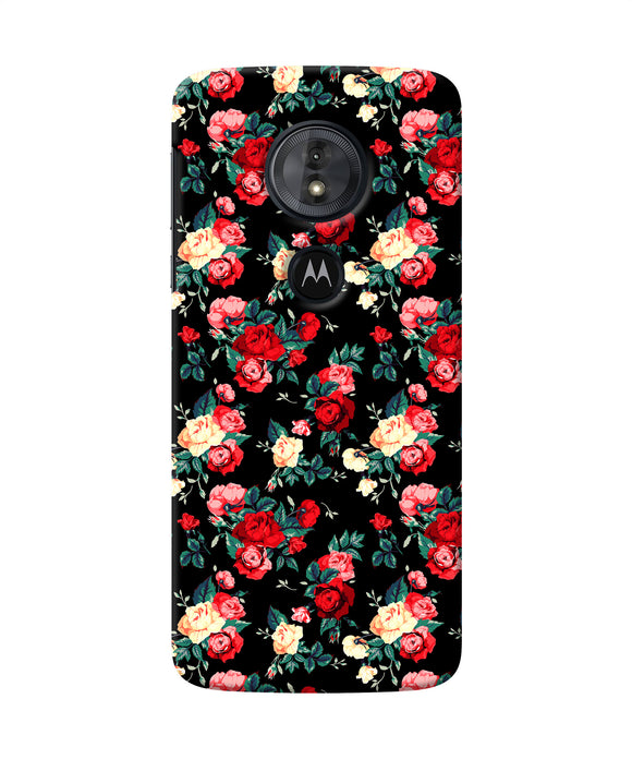 Rose Pattern Moto G6 Play Back Cover