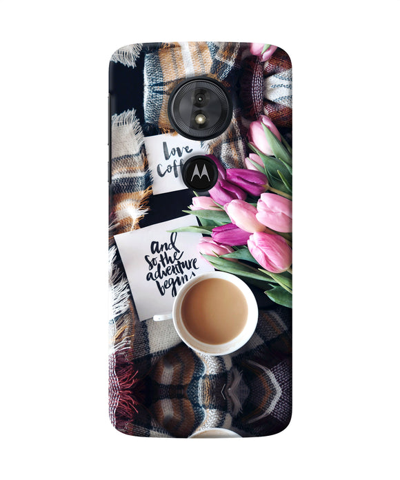 Love Coffee Quotes Moto G6 Play Back Cover
