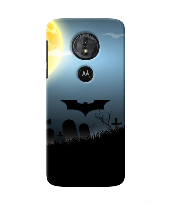 Batman Scary cemetry Moto G6 Play Real 4D Back Cover