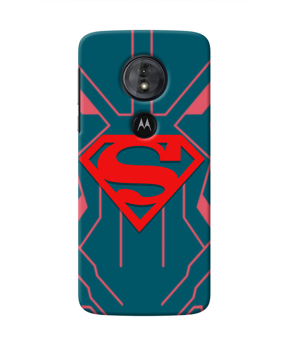 Superman Techno Moto G6 Play Real 4D Back Cover
