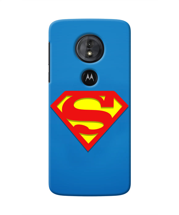 Superman Blue Moto G6 Play Real 4D Back Cover