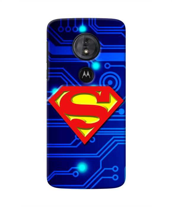 Superman Abstract Moto G6 Play Real 4D Back Cover