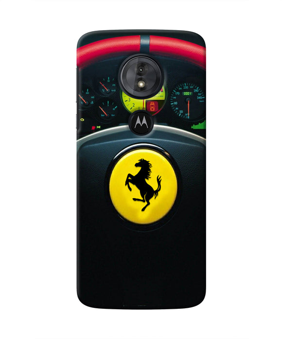Ferrari Steeriing Wheel Moto G6 Play Real 4D Back Cover