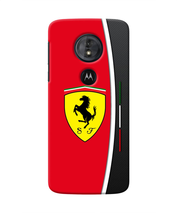 Ferrari Abstract Red Moto G6 Play Real 4D Back Cover