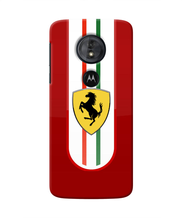 Ferrari Art Moto G6 Play Real 4D Back Cover
