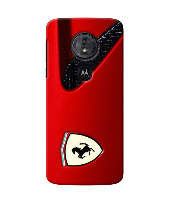 Ferrari Hood Moto G6 Play Real 4D Back Cover