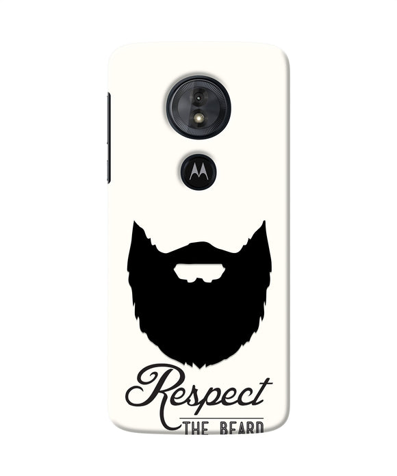 Respect the Beard Moto G6 Play Real 4D Back Cover