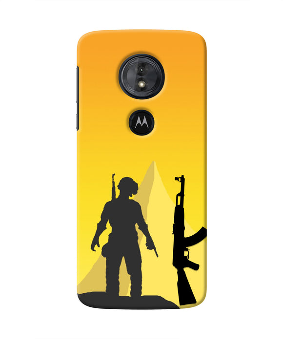 PUBG Silhouette Moto G6 Play Real 4D Back Cover