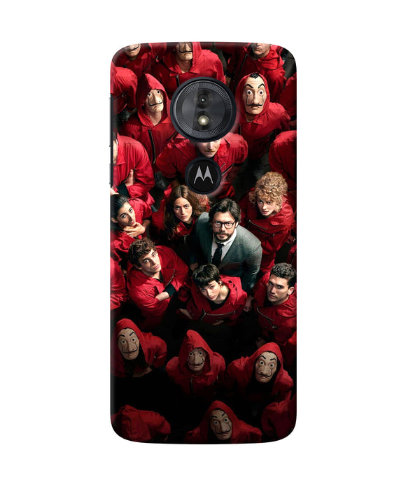 Money Heist Professor with Hostages Moto G6 Play Back Cover