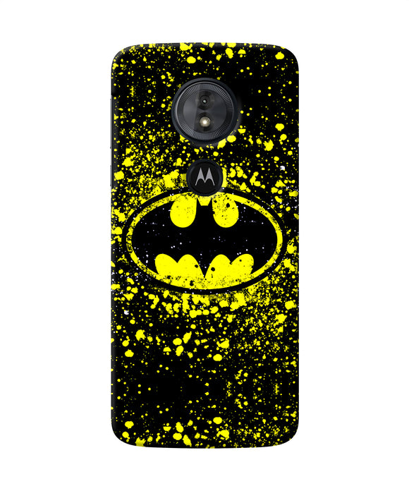 Batman Last Knight Print Yellow Moto G6 Play Back Cover