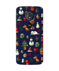 Canvas Christmas Print Moto G6 Play Back Cover