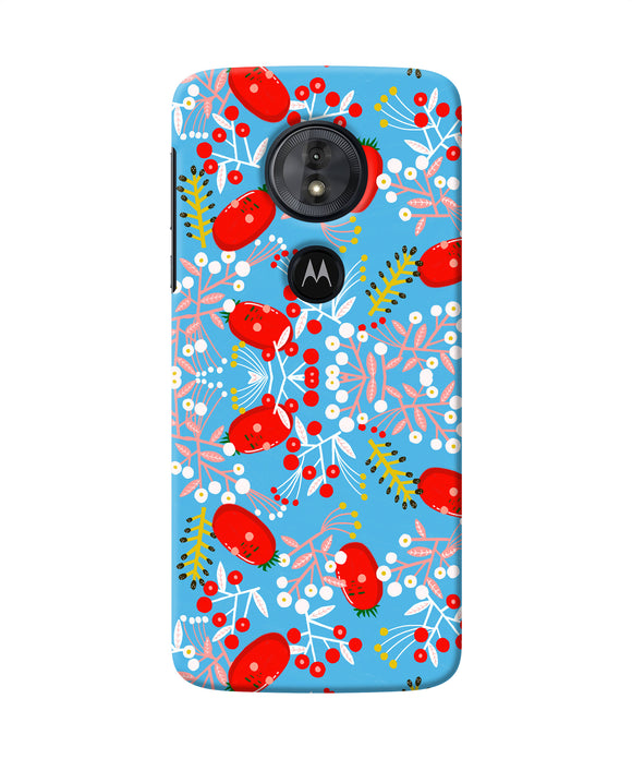 Small Red Animation Pattern Moto G6 Play Back Cover