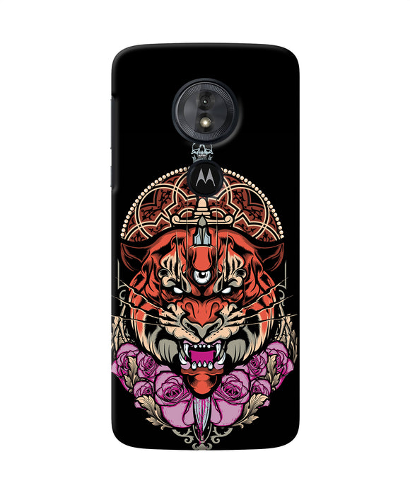 Abstract Tiger Moto G6 Play Back Cover