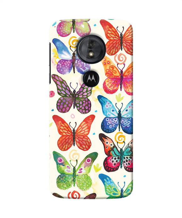 Abstract Butterfly Print Moto G6 Play Back Cover