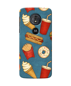 Abstract Food Print Moto G6 Play Back Cover