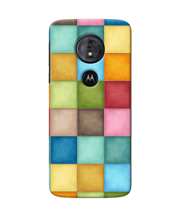 Abstract Colorful Squares Moto G6 Play Back Cover