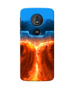 Burning Batman Logo Moto G6 Play Back Cover