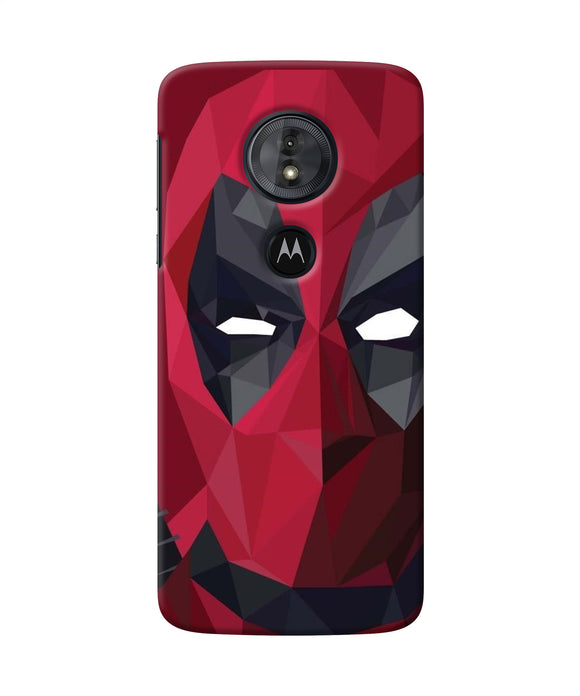 Abstract Deadpool Mask Moto G6 Play Back Cover