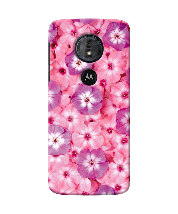 Natural Pink Flower Moto G6 Play Back Cover