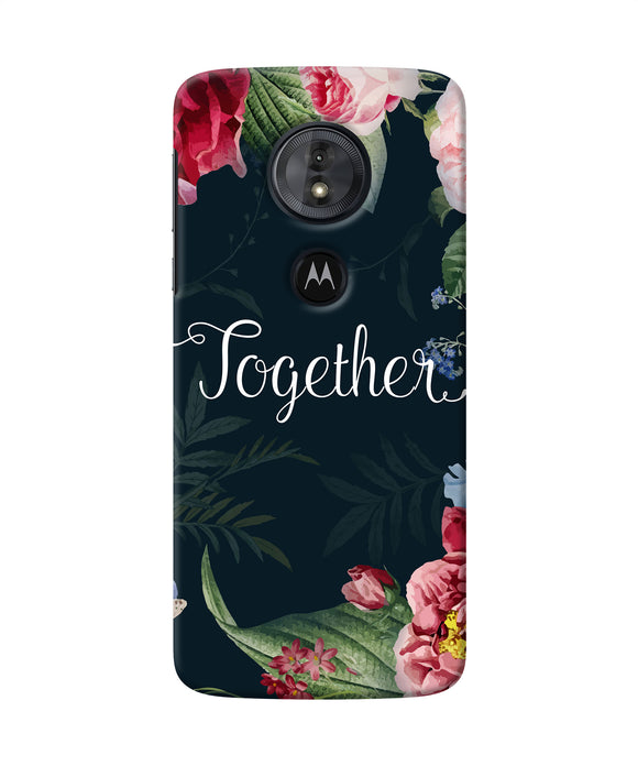 Together Flower Moto G6 Play Back Cover