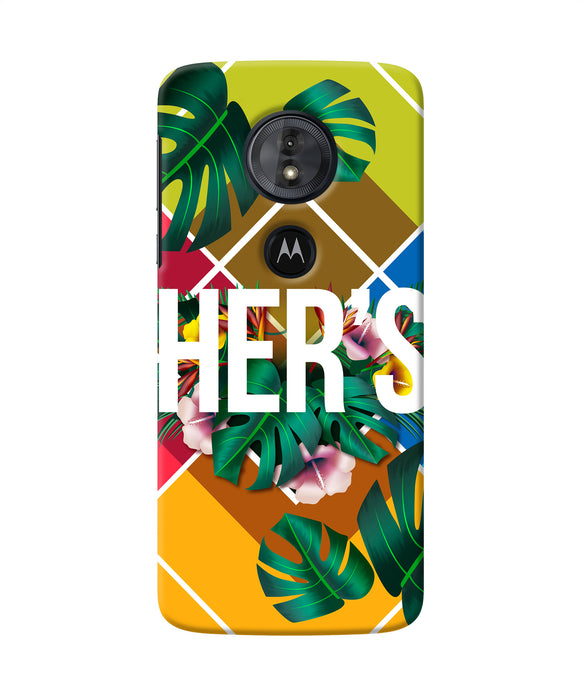 His Her Two Moto G6 Play Back Cover