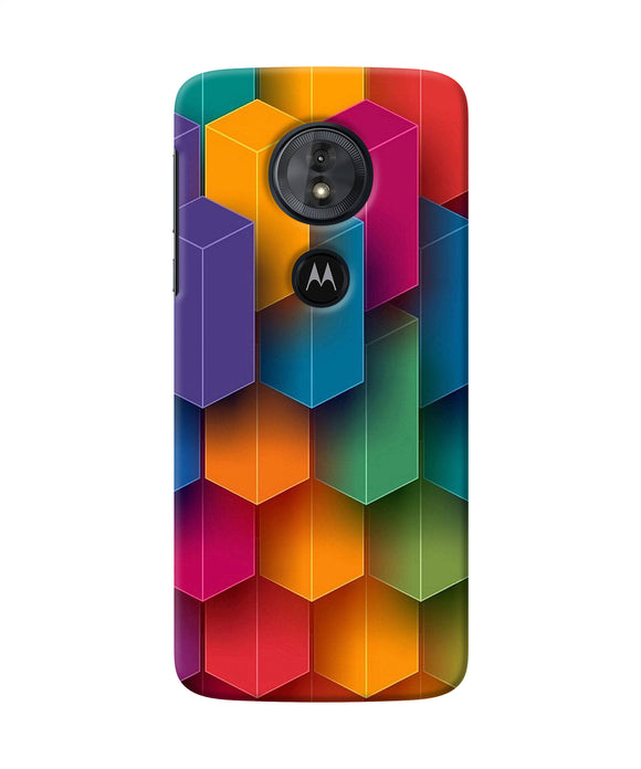 Abstract Rectangle Print Moto G6 Play Back Cover