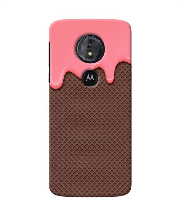 Waffle Cream Biscuit Moto G6 Play Back Cover