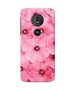 Pink Flowers Moto G6 Play Back Cover