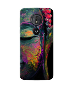 Buddha Face Painting Moto G6 Play Back Cover