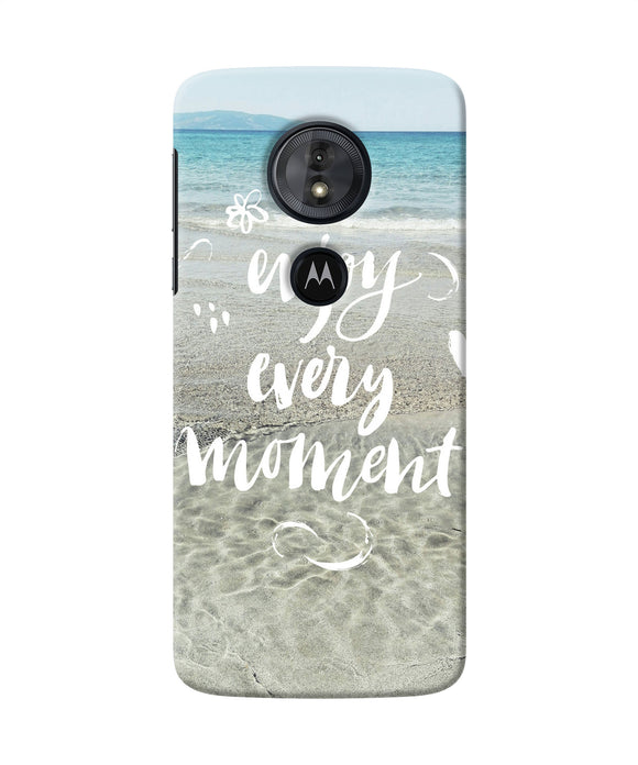 Enjoy Every Moment Sea Moto G6 Play Back Cover