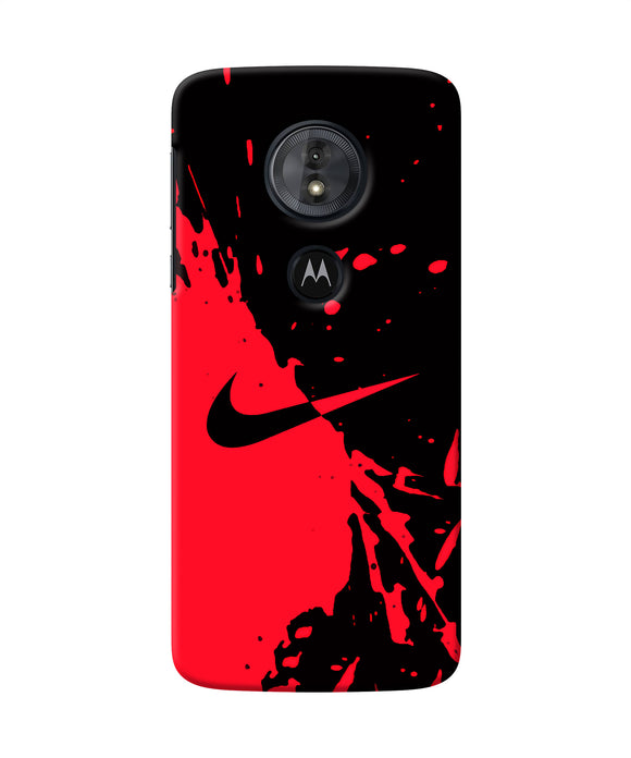 Nike Red Black Poster Moto G6 Play Back Cover