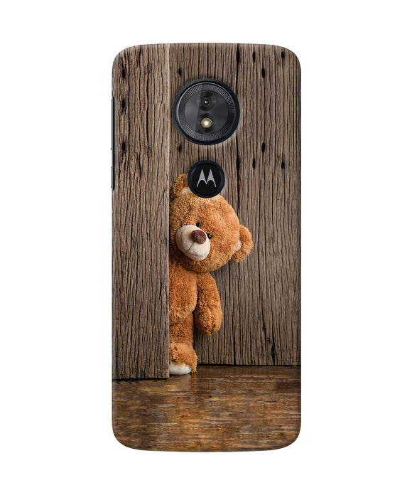 Teddy Wooden Moto G6 Play Back Cover