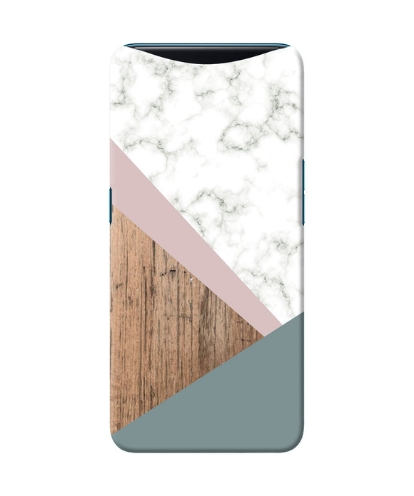 Marble Wood Abstract Oppo Find X Back Cover