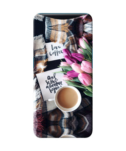 Love Coffee Quotes Oppo Find X Back Cover