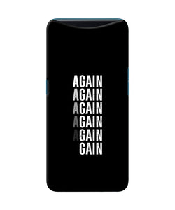 Again Again Gain Oppo Find X Back Cover