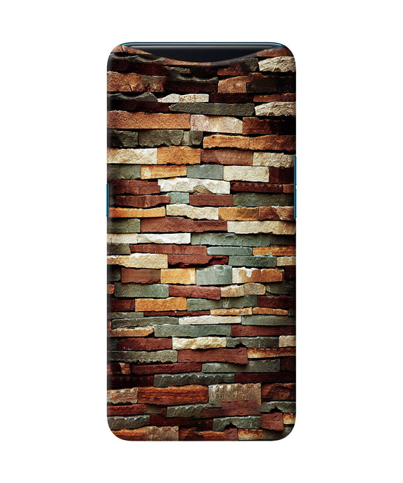 Bricks Pattern Oppo Find X Back Cover